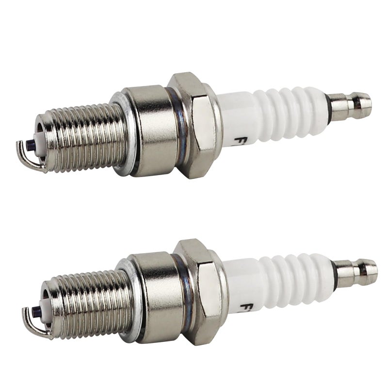 FLYPIG F7TC Spark Plug For GX120 GX160 GX200 GX240 GX270 GX340 GX390 Generator Lawnmower Tractor Rototiller Water Pump Go Kart Mini BikeTillage Polishing Machine 168F 168FA 168FB 2pcs - Image 1